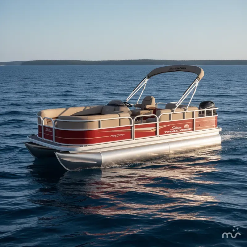 Slide: The Image of Sun Tracker Party Barge 18 DLX 2024 - 2