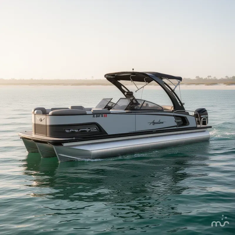 Slide: The Image of Avalon 2585 Avalon Excalibur LTD, Tri Toon, High Performance, Mercury Racing 400R 2023 - 0