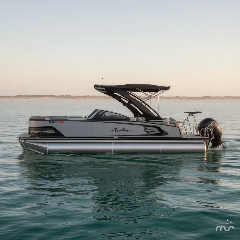 Slide: The Image of Avalon 2585 Avalon Excalibur LTD, Tri Toon, High Performance, Mercury Racing 400R 2023 - 1