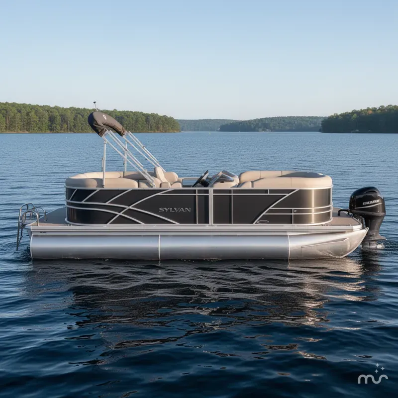 Slide: The Image of Sylvan 820 LZ Quad Lounge Pontoon 2020 - 0
