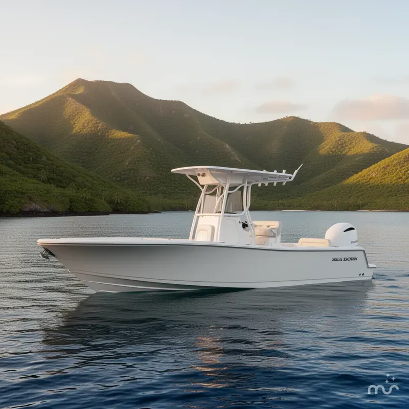 Slide: The Image of Sea Born LX24 Center Console 2023 - 2