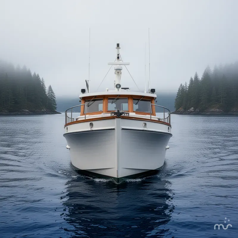 Slide: The Image of Marine Trader Downeast 1977 - 1