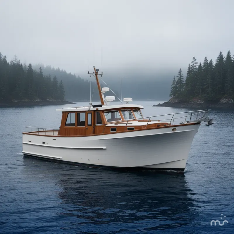Slide: The Image of Marine Trader Downeast 1977 - 2