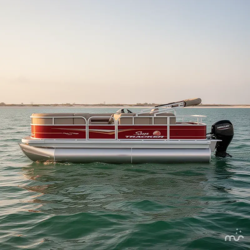 Slide: The Image of Sun Tracker Party Barge 18 DLX 2024 - 0