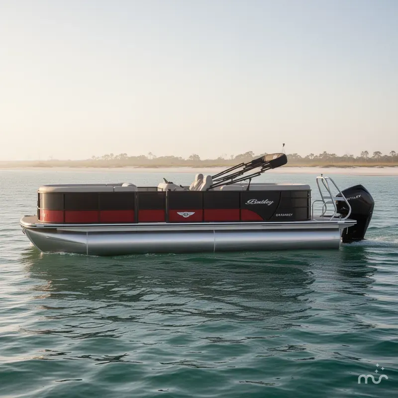 Slide: The Image of Bentley Pontoons Legacy 243 Navigator 3/4 Tube 2024 - 1