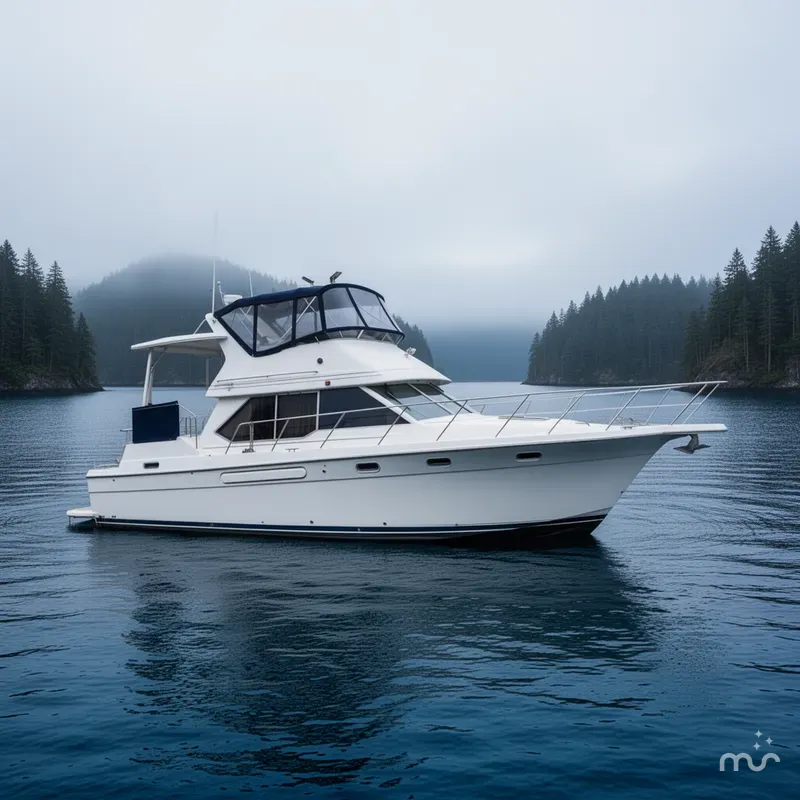 Slide: The Image of Bayliner 4087 Aft Cabin Motoryacht 1999 - 2