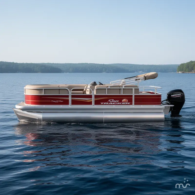 Slide: The Image of Sun Tracker Party Barge 18 DLX 2024 - 0