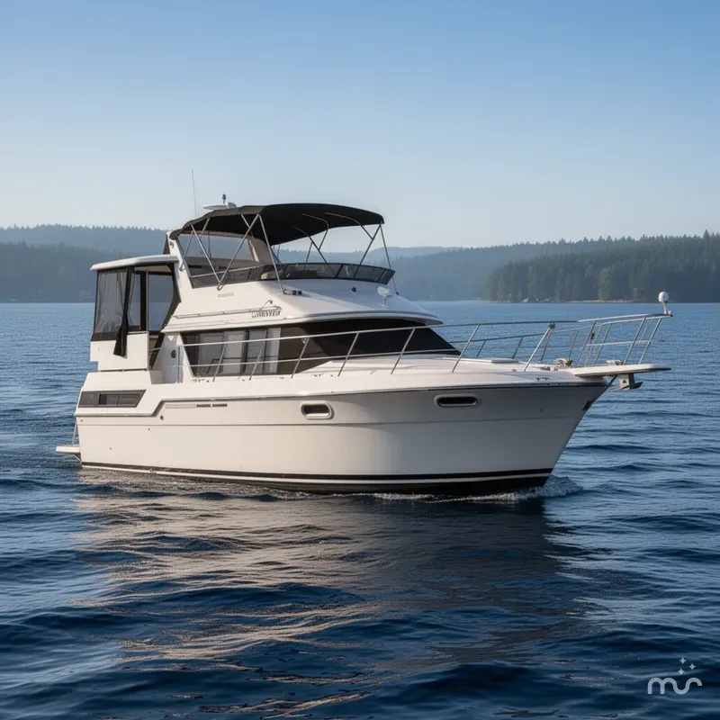 Slide: The Image of Carver 3807 Aft Cabin Motoryacht 1988 - 0