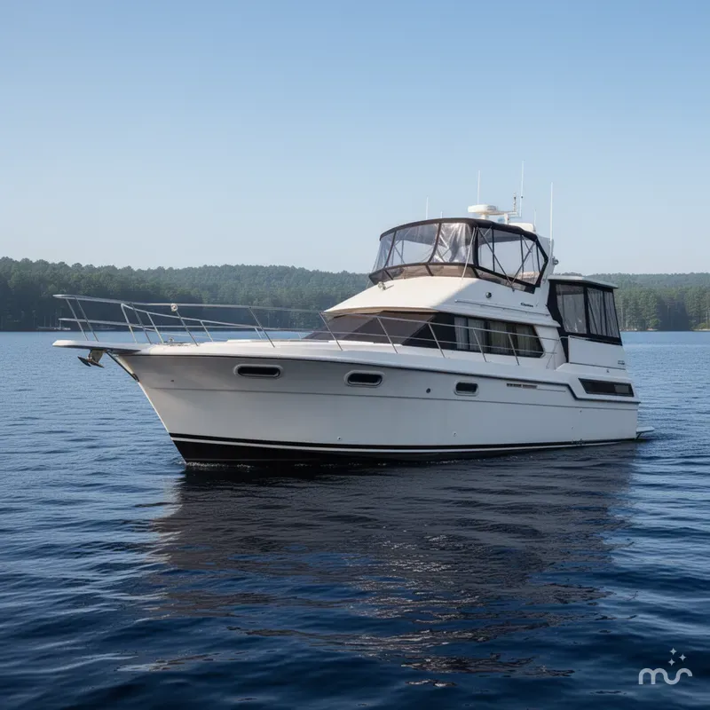 Slide: The Image of Carver 3807 Aft Cabin Motoryacht 1988 - 1