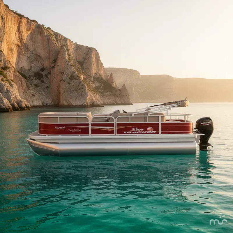 Slide: The Image of Sun Tracker Party Barge 18 DLX 2024 - 2