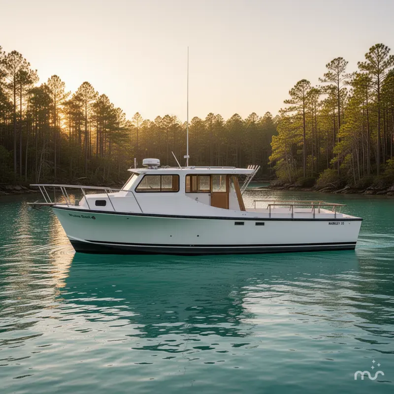 Slide: The Image of Markley 35 Ft. Deadrise 1989 - 2