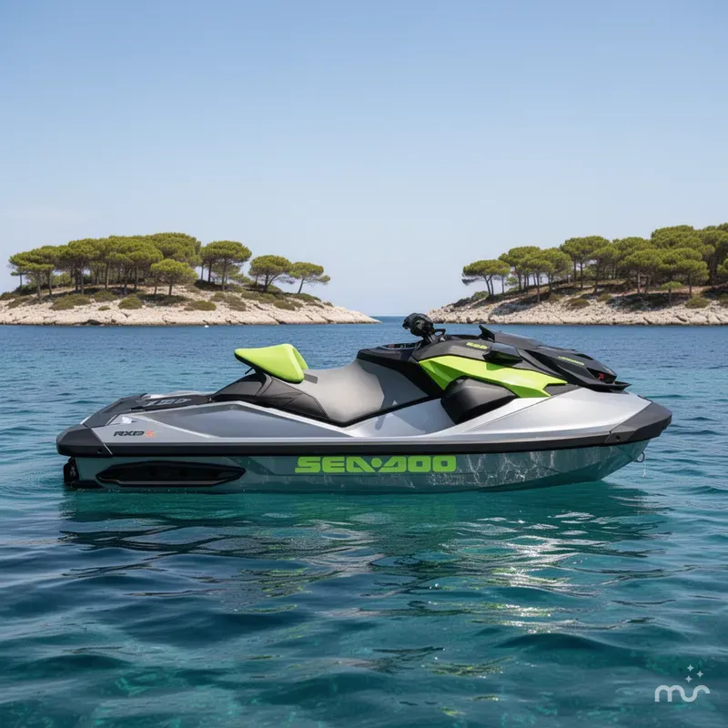 The Image of Sea-Doo RXP®-X® 325 iBR Ice Metal/Green Tech, BRP Premium 2024 - 0