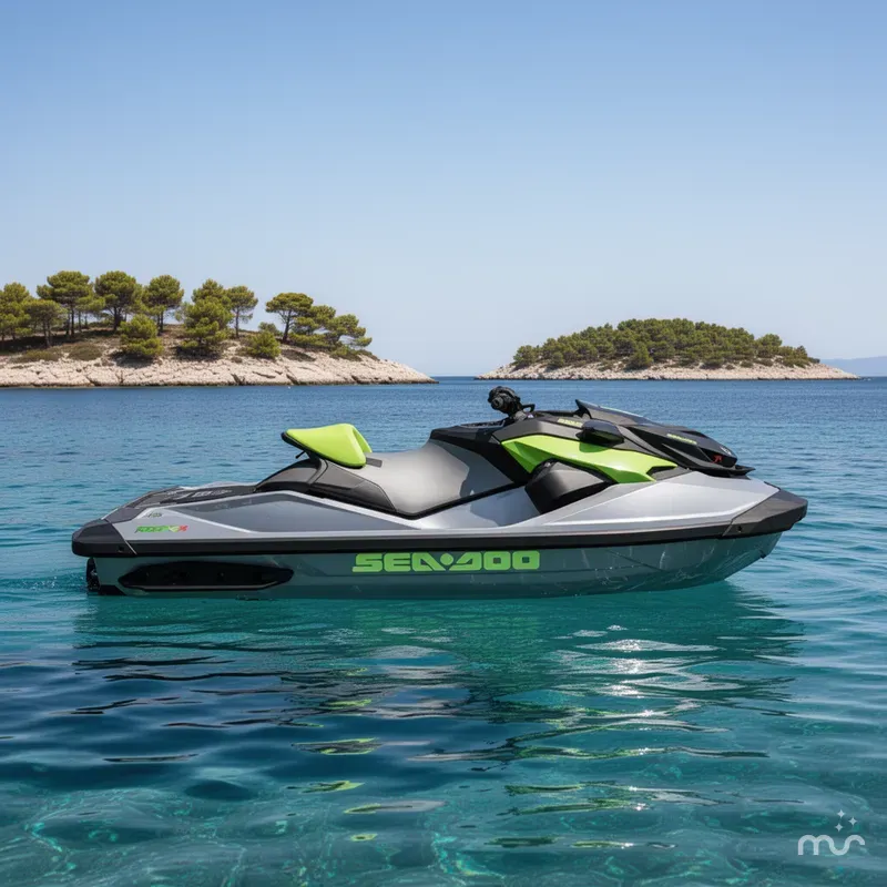 Slide: The Image of Sea-Doo RXP®-X® 325 iBR Ice Metal/Green Tech, BRP Premium 2024 - 2