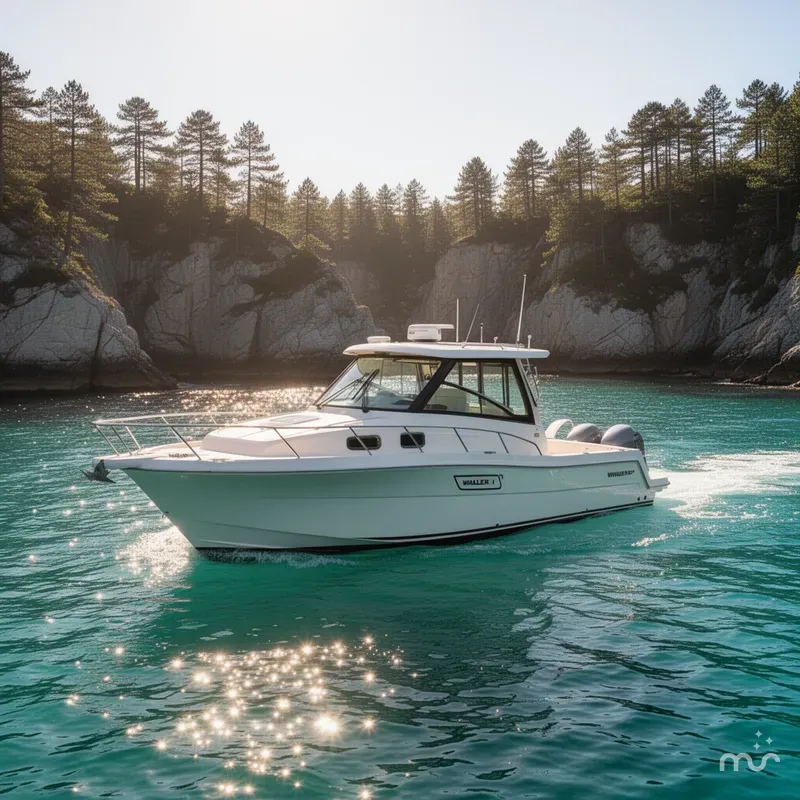 Slide: The Image of Boston Whaler 325 Conquest 2022 - 2