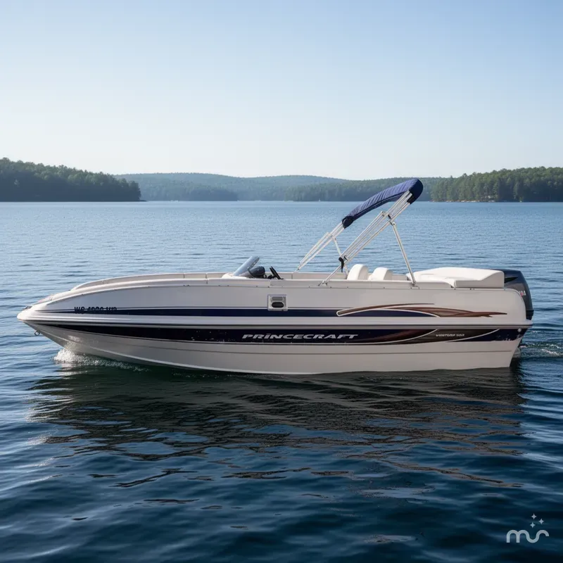 Slide: The Image of Princecraft Ventura 190 Deck Boat 2006 - 2