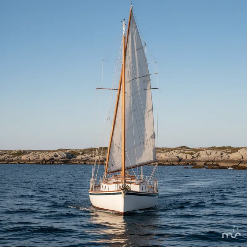 Slide: The Image of Herreshoff 38 Cat Ketch 1985 - 1