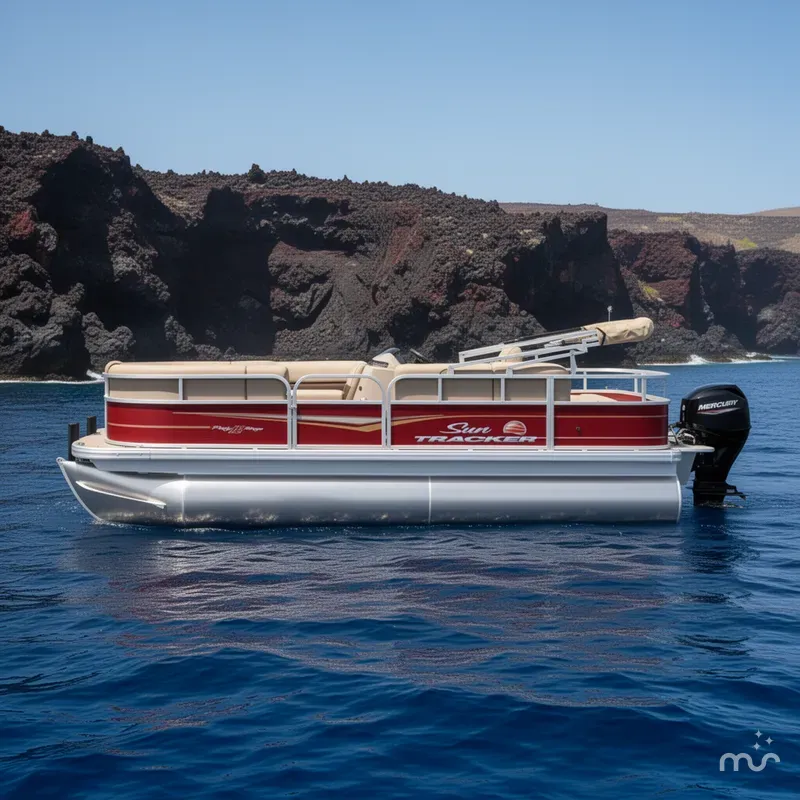 Slide: The Image of Sun Tracker Party Barge 18 DLX 2024 - 2