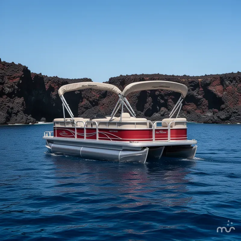 Slide: The Image of Sun Tracker Party Barge 18 DLX 2024 - 3
