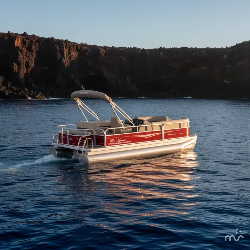 Slide: The Image of Sun Tracker Party Barge 18 DLX 2024 - 4