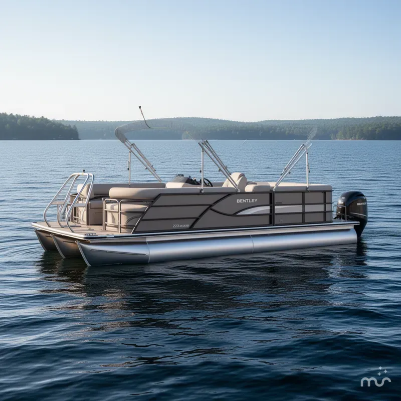 Slide: The Image of Bentley Pontoons 223 QSB Tri-Toon 2025 - 0