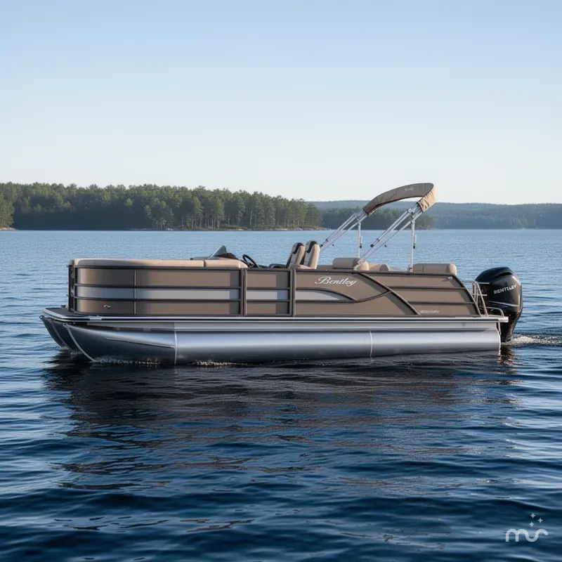 Slide: The Image of Bentley Pontoons 223 QSB Tri-Toon 2025 - 1