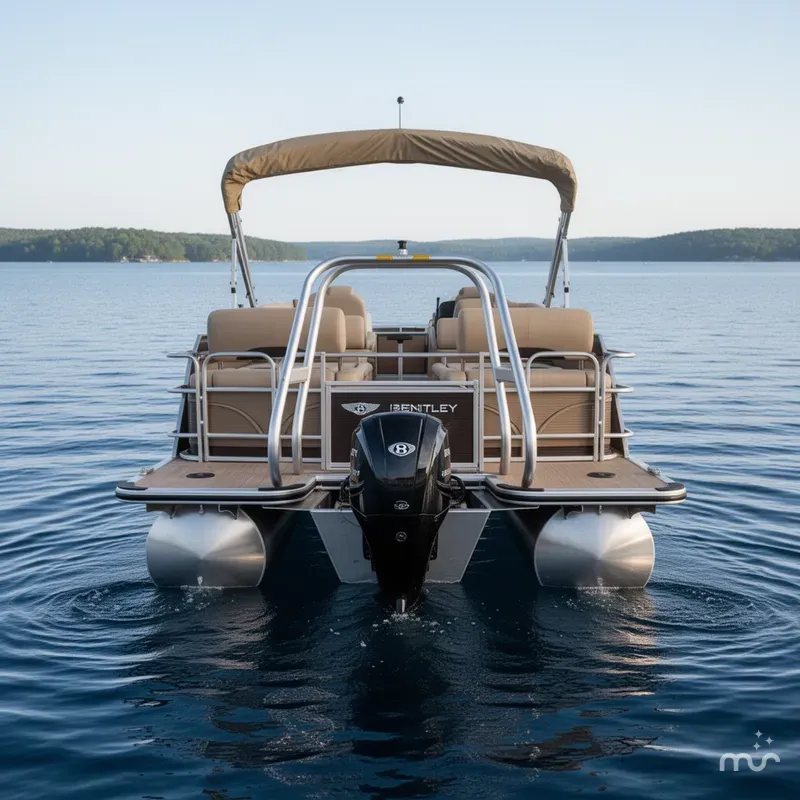 Slide: The Image of Bentley Pontoons 223 QSB Tri-Toon 2025 - 2
