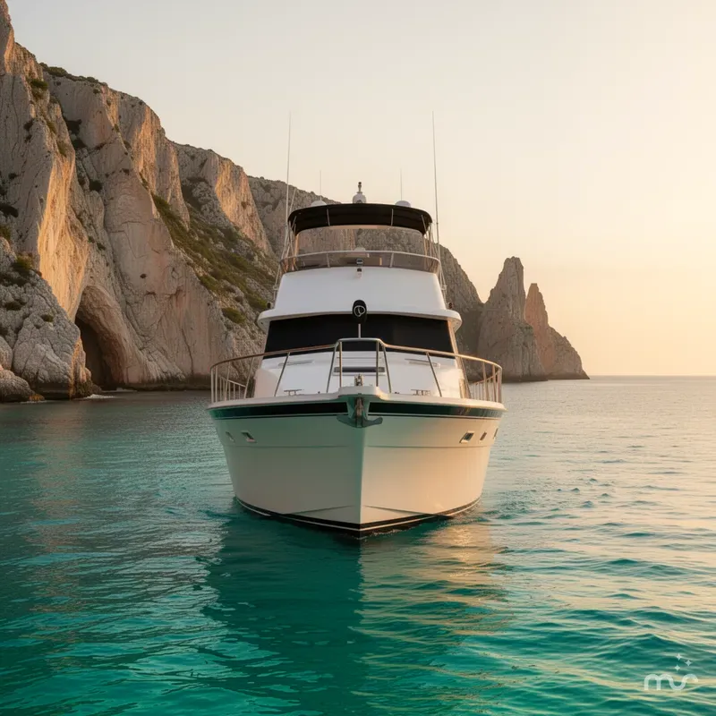 Slide: The Image of Hatteras 53 Extended Deckhouse 1986 - 1