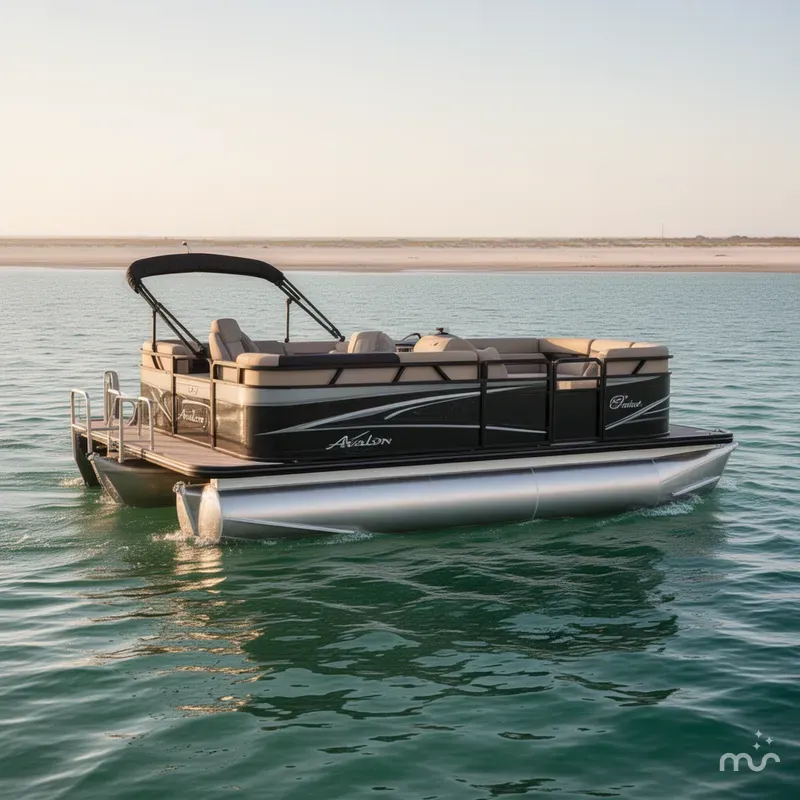 Slide: The Image of Avalon Venture 23' Quad Lounger 2024 - 1