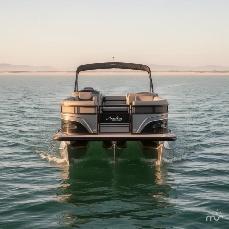 Slide: The Image of Avalon Venture 23' Quad Lounger 2024 - 2