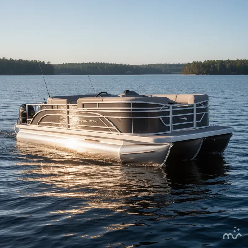 Slide: The Image of Bennington 22 SS - Fishing - Tritoon 2025 - 2
