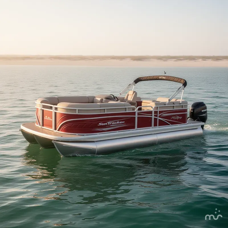 Slide: The Image of Sun Tracker Party Barge 20 DLX 2024 - 0
