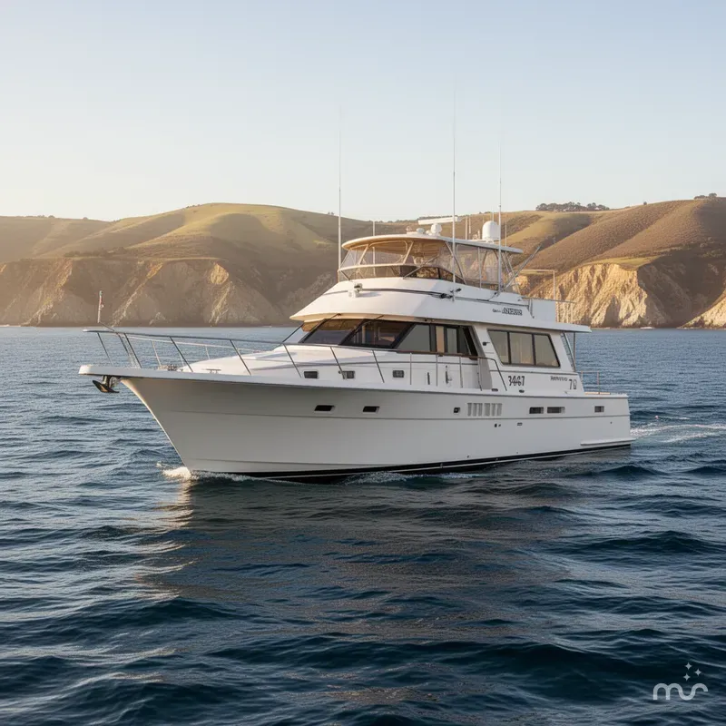 Slide: The Image of Hatteras 70 Cockpit Motor Yacht 1989 - 1