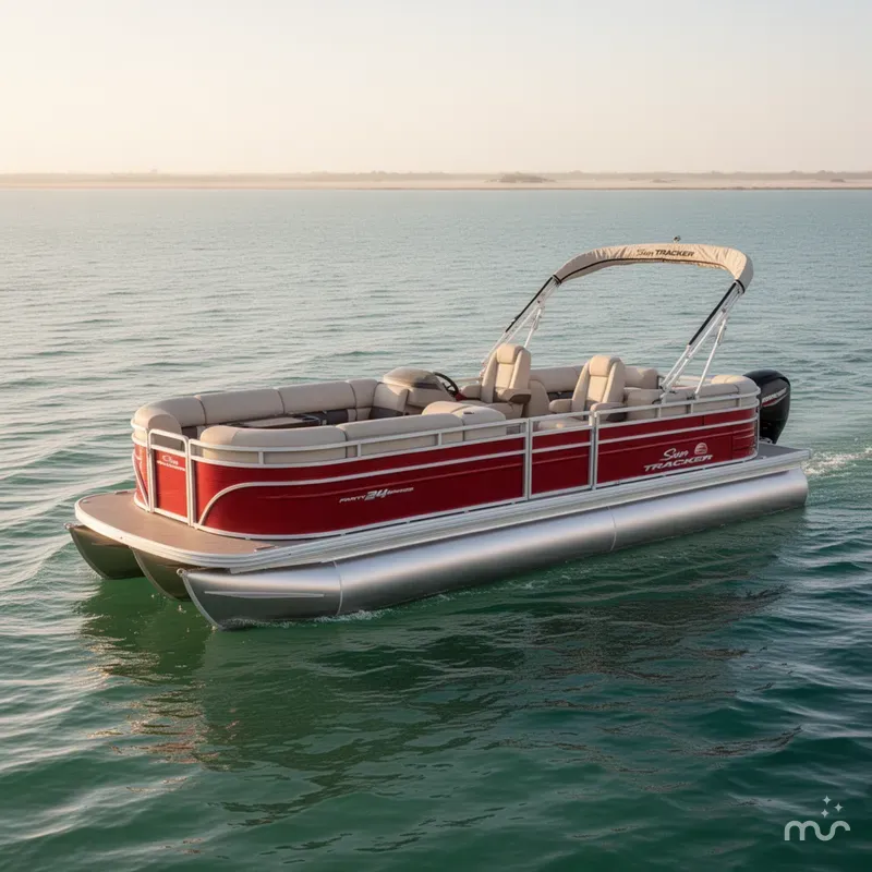 Slide: The Image of Sun Tracker Party Barge 24 DLX 2024 - 0