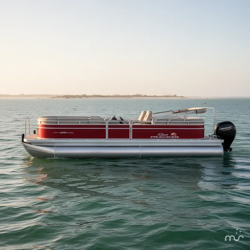 Slide: The Image of Sun Tracker Party Barge 24 DLX 2024 - 1