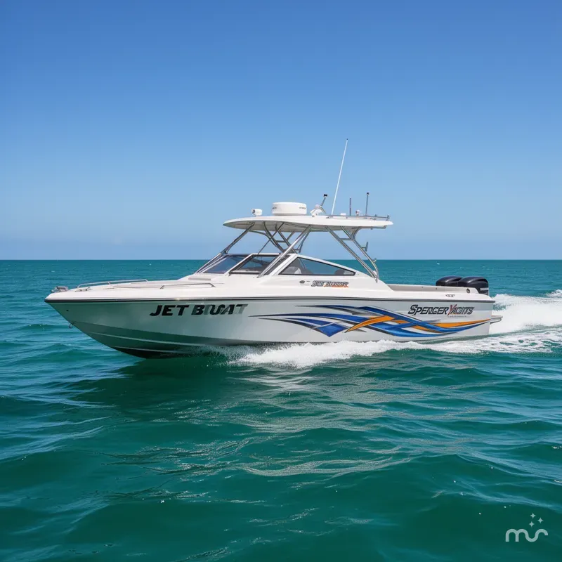 Slide: The Image of Spencer Yachts JET BOAT 2018 - 1