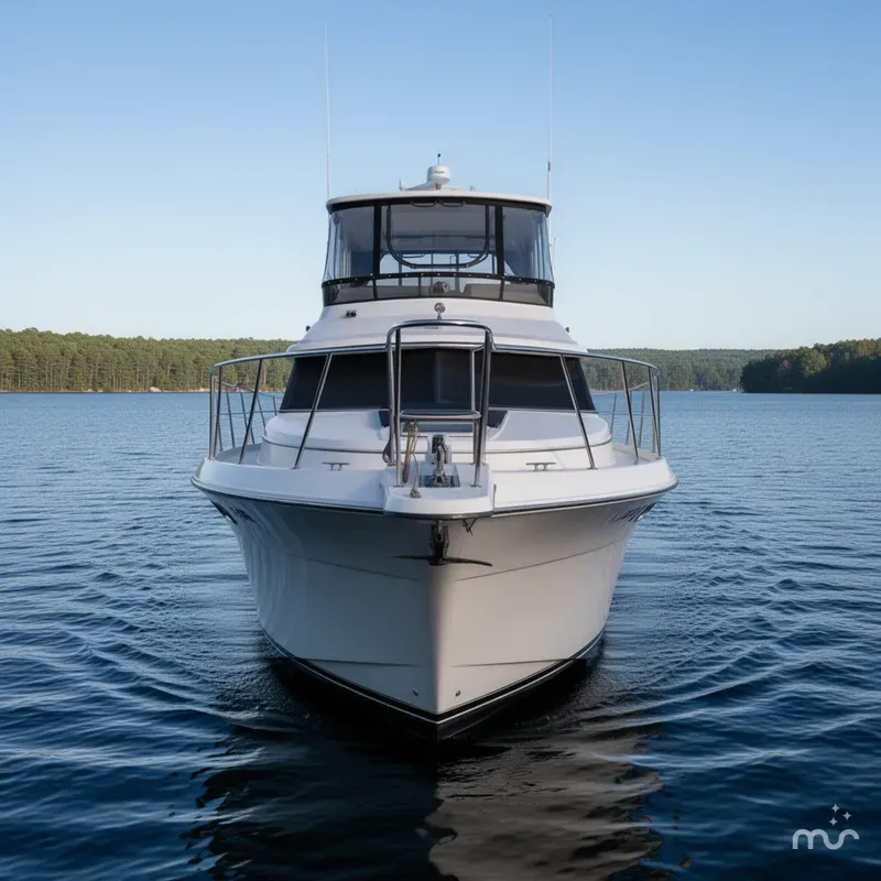 Slide: The Image of Carver 4227 Cockpit Motor Yacht 1987 - 1