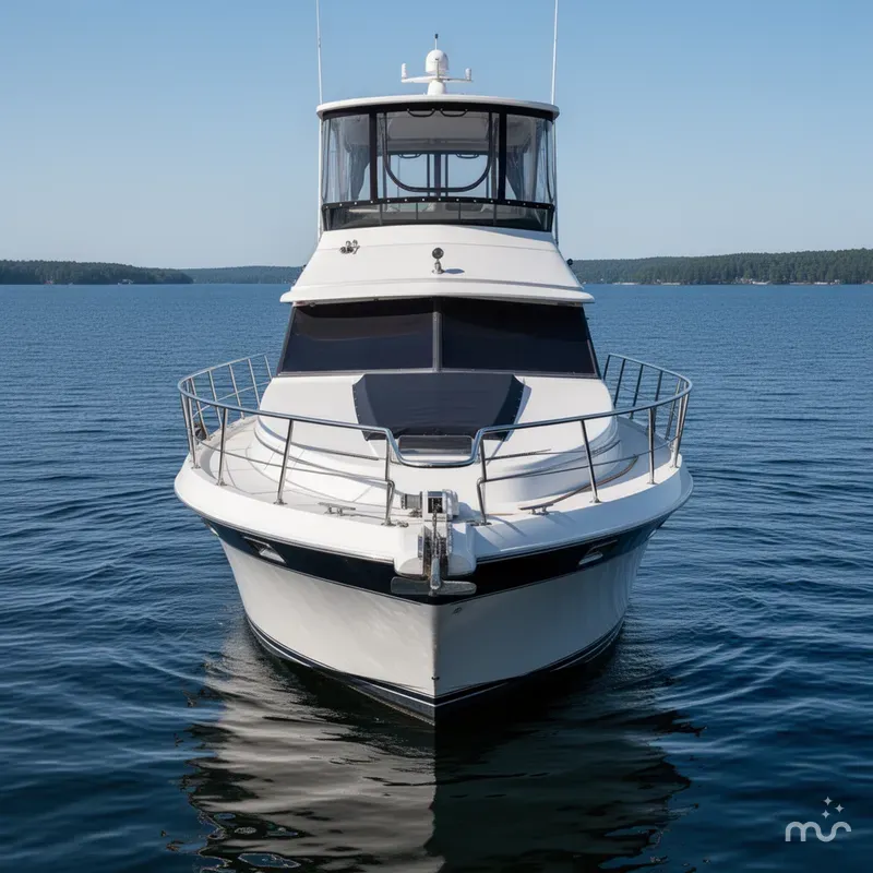 Slide: The Image of Carver 4227 Cockpit Motor Yacht 1987 - 3