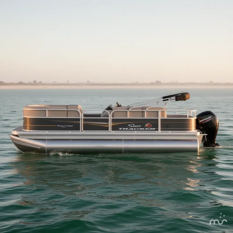 Slide: The Image of Sun Tracker Party Barge 18 DLX 2024 - 0