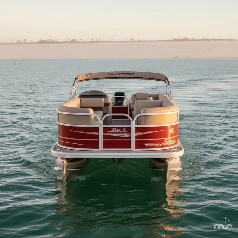 Slide: The Image of Sun Tracker Party Barge 18 DLX 2024 - 1