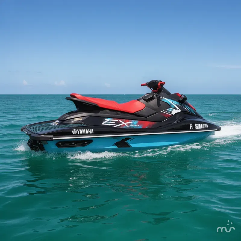 Slide: The Image of Yamaha EX SPORT-BLACK/CYAN 2024 - 0