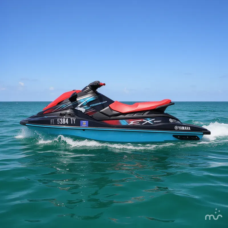 Slide: The Image of Yamaha EX SPORT-BLACK/CYAN 2024 - 2