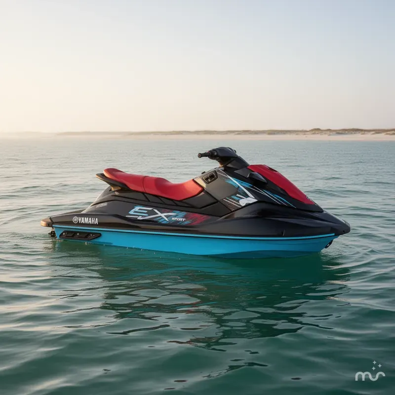 Slide: The Image of Yamaha EX SPORT-BLACK/CYAN 2024 - 1