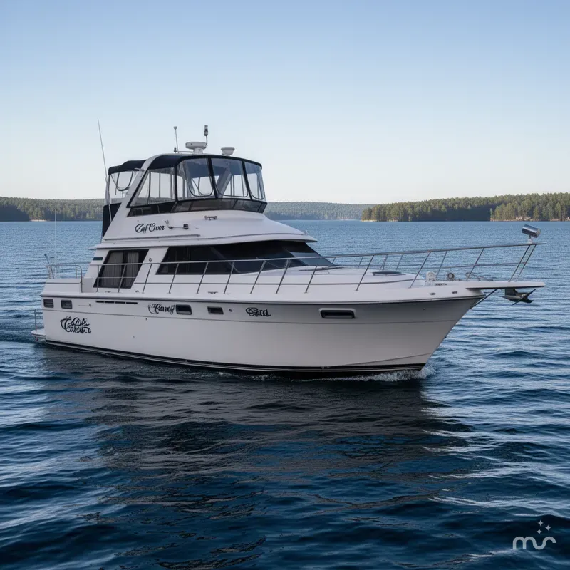 Slide: The Image of Carver 4207 Aft Cabin Motoryacht 1988 - 0