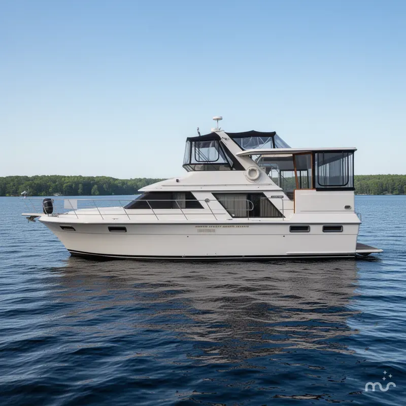 Slide: The Image of Carver 4207 Aft Cabin Motoryacht 1988 - 1