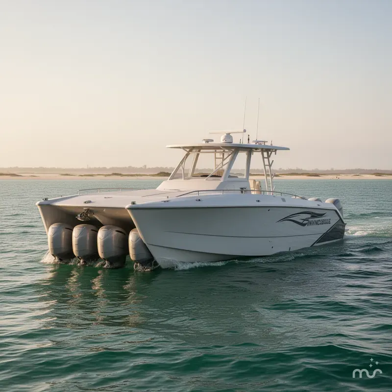 Slide: The Image of Invincible 38 Catamaran 2025 - 1