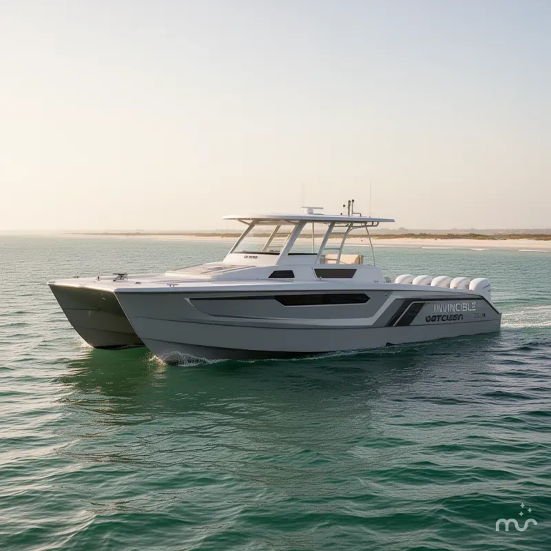 Slide: The Image of Invincible 38 Catamaran 2025 - 2