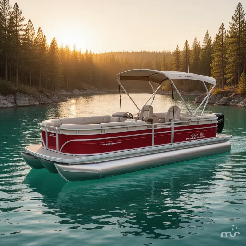 The Image of Sun Tracker Party Barge 24 DLX 2024 - 0