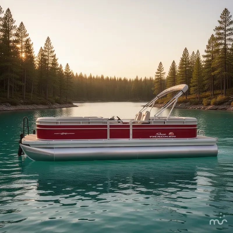 Slide: The Image of Sun Tracker Party Barge 24 DLX 2024 - 2