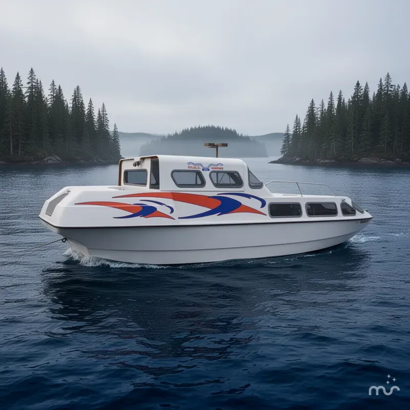 Slide: The Image of Hallett 1996 Hallett Party Cruiser Gull Wing 300 1996 - 0
