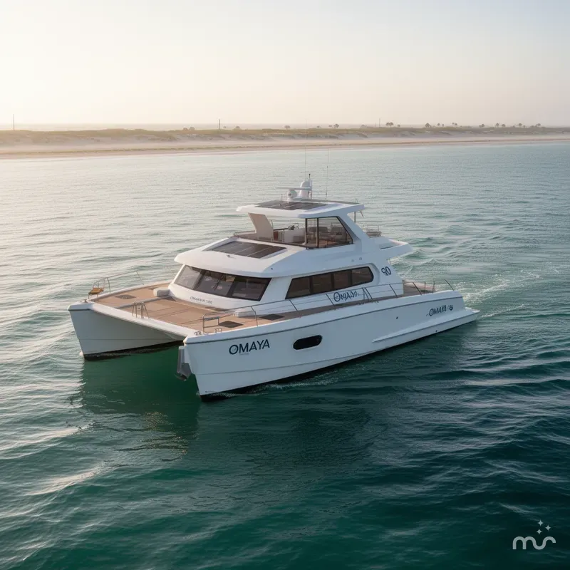 Slide: The Image of Custom Omaya 50 Power Catamaran 2025 - 2